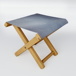 stars in the night sky I - nature and landscape photography Folding Stool