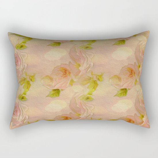 Secret Rose Garden Rectangular Pillow