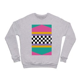Checkered pattern grid / Vintage 80s / Retro 90s Crewneck Sweatshirt