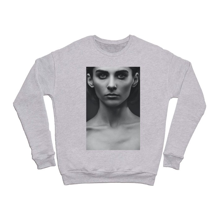 Lovely female brunette summer soltice elegant semi-nude portrait photograph - photography - photographs Crewneck Sweatshirt