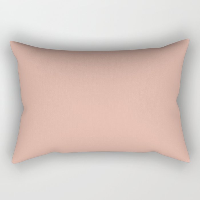 DUSTY PINK pastel solid color  Rectangular Pillow