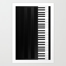 Piano vector art Art Print