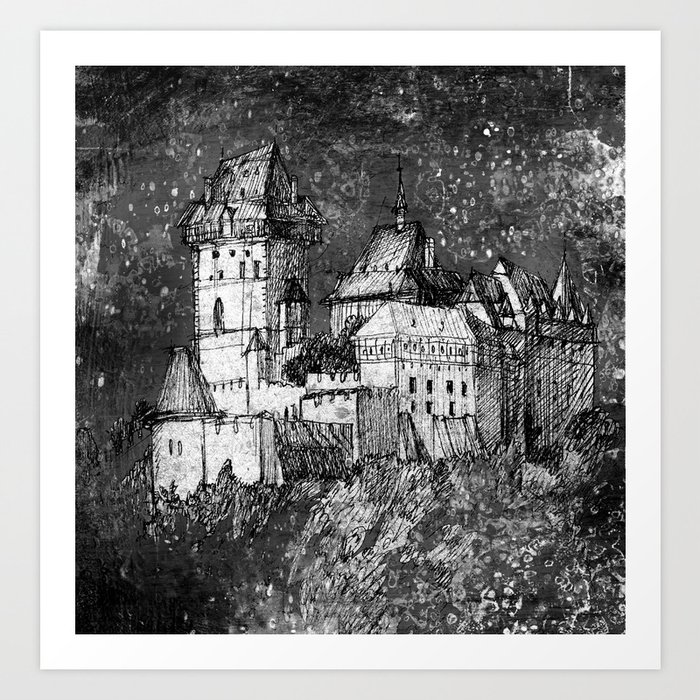 night castle Art Print