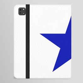 BLUE STAR WITH WHITE SHADOW. iPad Folio Case