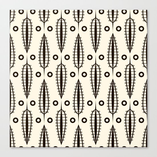 Art Deco . "Delicate leaves ". Canvas Print