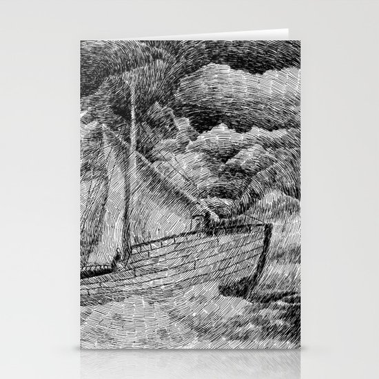 Fingerprint - Sailing Stationery Cards