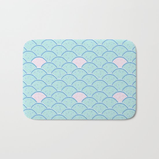 Mosaic Archs - Mint & Rose Bath Mat