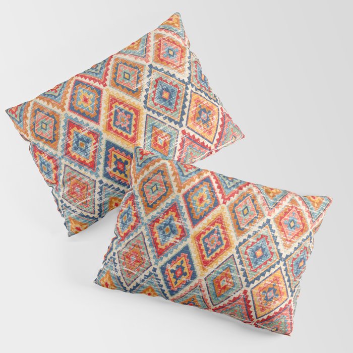 Vibrant Patterns: Oriental Moroccan Geometrics Pillow Sham