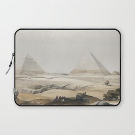 Pyramids of Geezeh (Giza) illustration by David Roberts (1796–1864). Laptop Sleeve