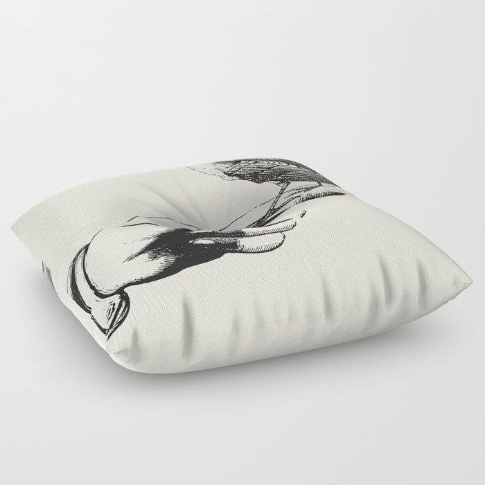 Bird in the Hand Floor Pillow