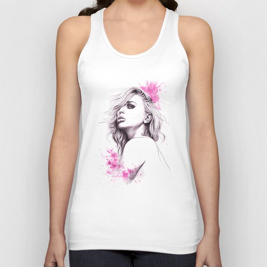 Pink Unisex Tank Top