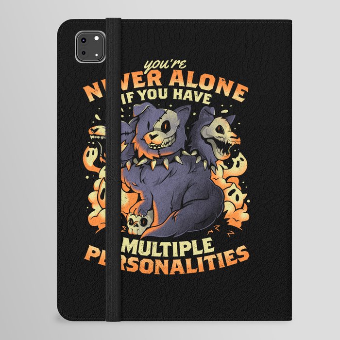 Multiple Personalities - Funny Evil Hell Dog Gift iPad Folio Case