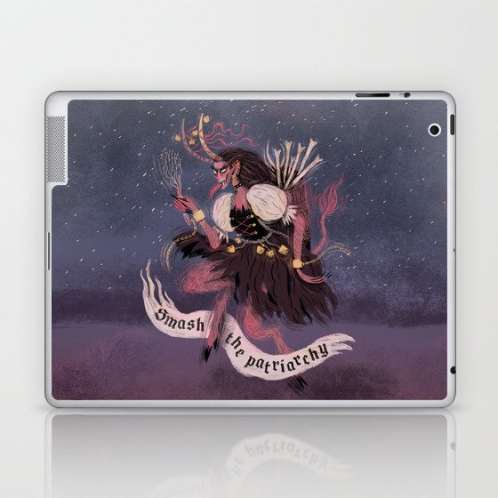 Krampus – Smash the Patriarchy Laptop & iPad Skin