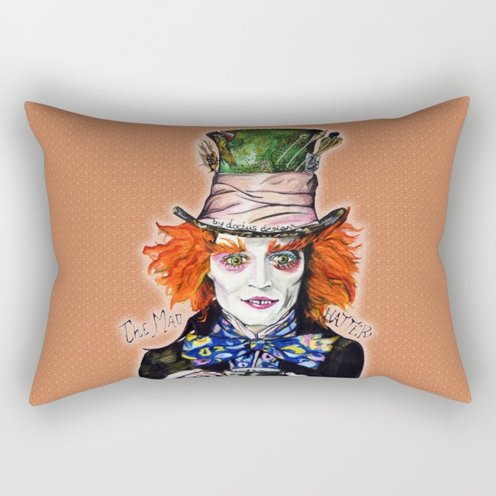 MAD HATTER BY DOCTUS Rectangular Pillow