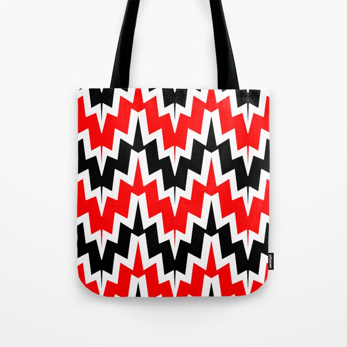 Abstract geometric pattern - red. Tote Bag