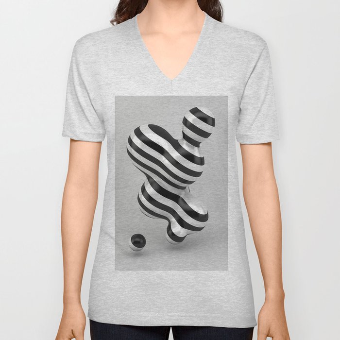 Primitive Stripes V Neck T Shirt