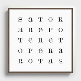 Sator Framed Canvas