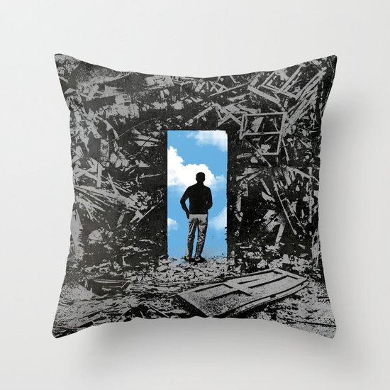 The Optimist Throw Pillow