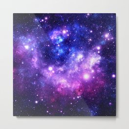 Purple Blue Galaxy Nebula Metal Print | Space, Galaxy, Cosmic, Purple, Nebula, Digital, 2Sweet4Wordsdesigns, Universe, Abstract, Homedecor 