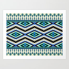 Colorful Ethnic Pattern Art Print