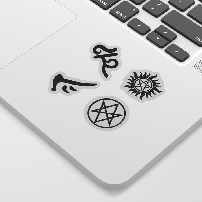 Symbols of Supernatural Sticker by SQZine Merchandise