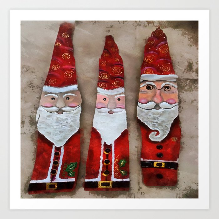 Santa Claus Father Christmas And St Nick Art Print By Taiche Society6 I usually try to do something special at home with the kids for their dad. santa claus father christmas and st nick art print by taiche