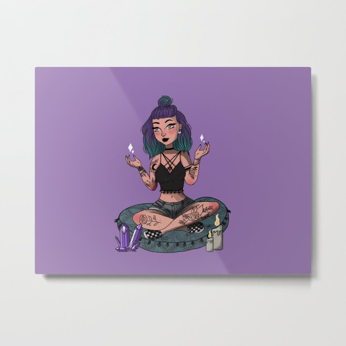 Witchy Woman Metal Print