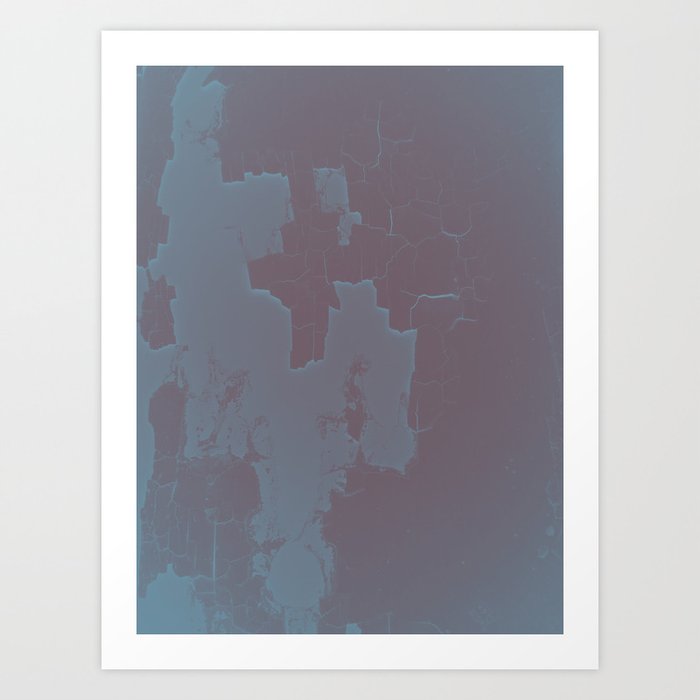 Damaged Wall Pic In Background With Digital Color Ready For