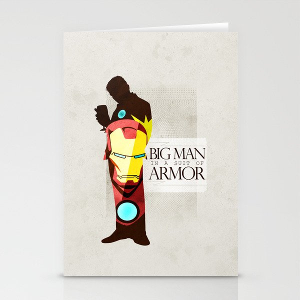Suit of Armor : Iron Man Stationery Cards