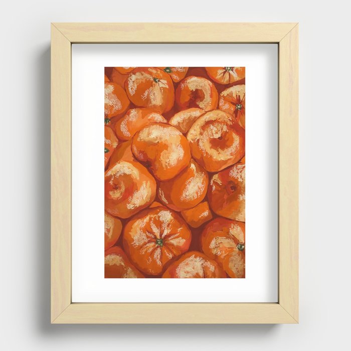 Oranges Recessed Framed Print