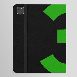 Number 3 (Green & Black) iPad Folio Case