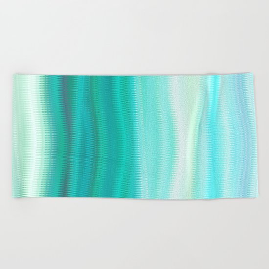 Green Mirage Beach Towel