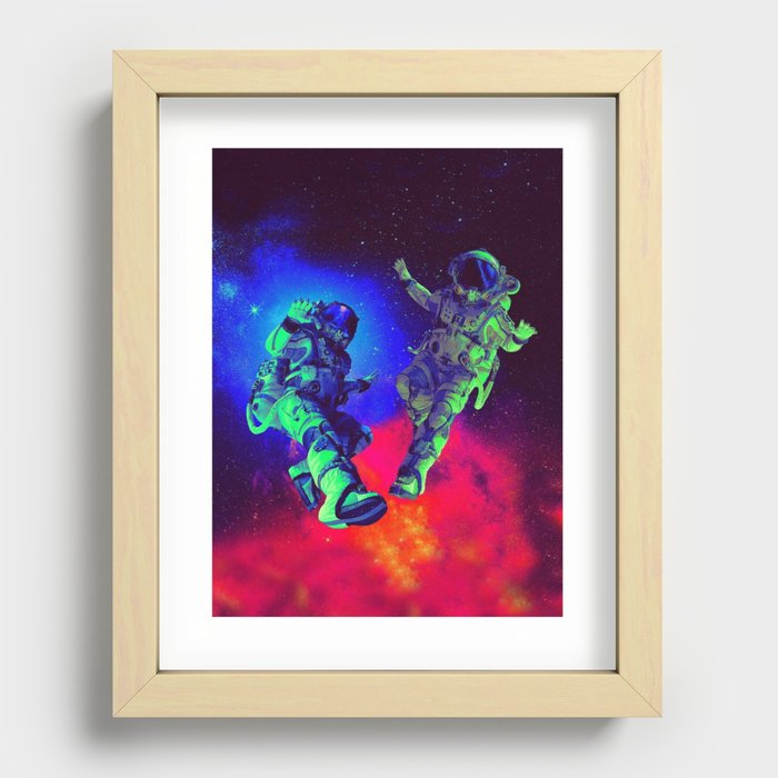 Pluto x Baby Pluto Recessed Framed Print