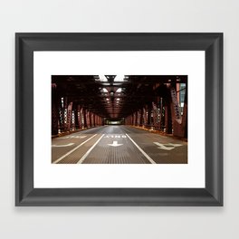 Chicago Steel Bridge Framed Art Print
