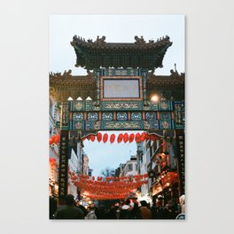 Chinatown Gate in London  Canvas Print