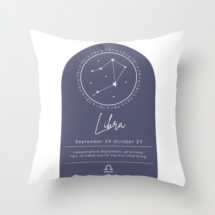 Libra | Zodiac Throw Pillow