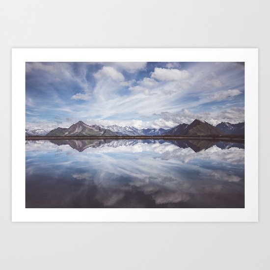 Mountain Lake Reflection Art Print