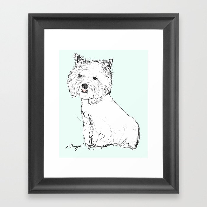 West Highland Terrier Framed Art Print
