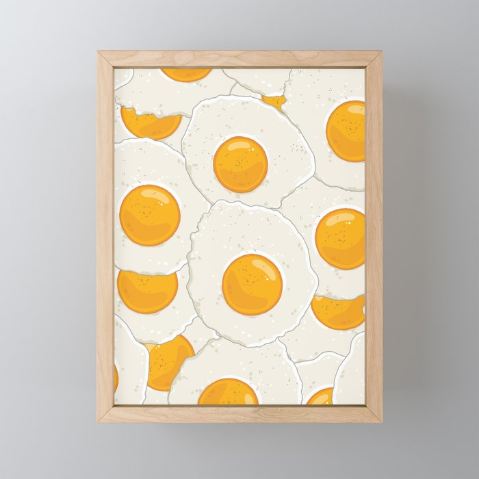 Extra eggs Framed Mini Art Print