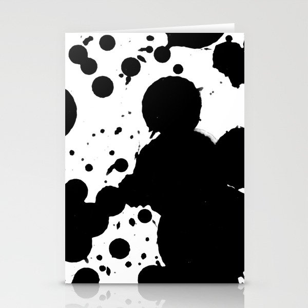 Ink droplets on paper background.  Stationery Cards