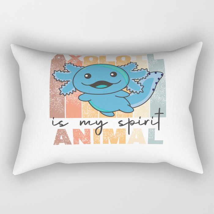 Axolotl Is My Spirit Animal - Sweet Axolotl Rectangular Pillow