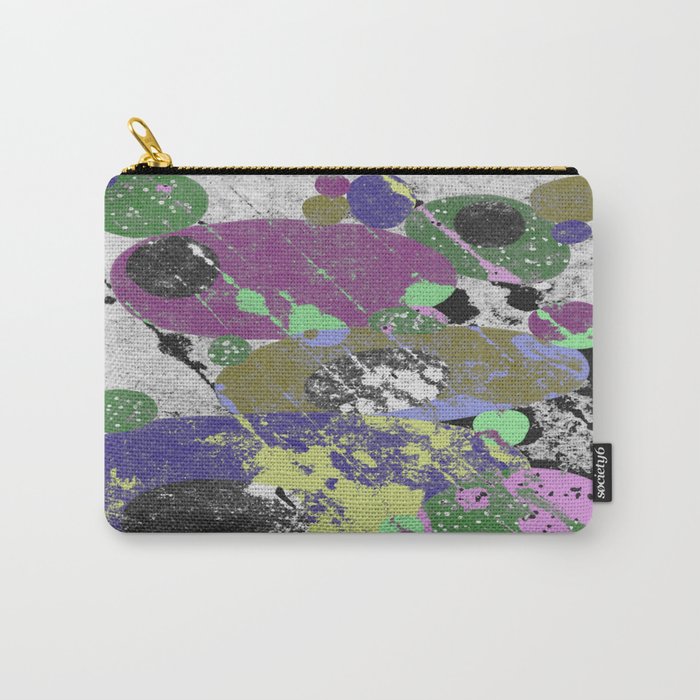 Stack Em Up! - Abstract, textured, pastel coloured artwork Carry-All Pouch