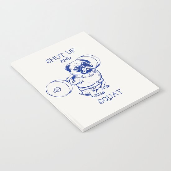 Pug Squat Notebook