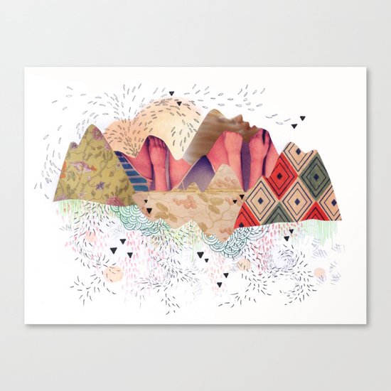 montañas Canvas Print