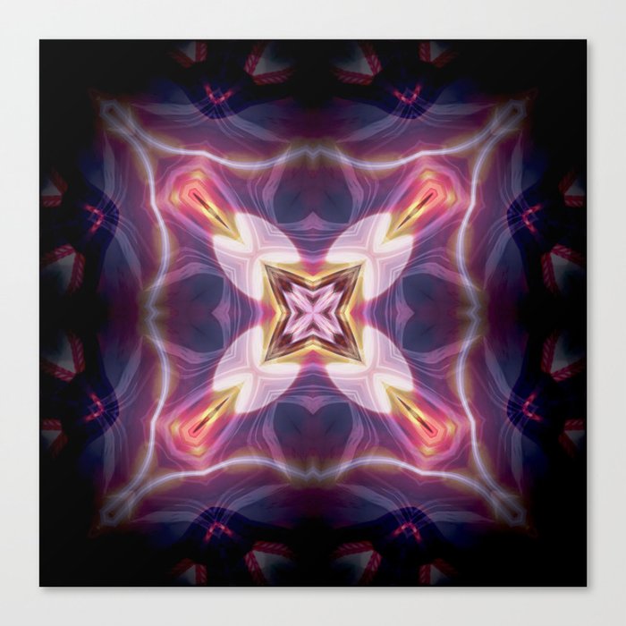 Art of kaleidoscope effect - Abstract background design / creative wallpaper pattern Canvas Print
