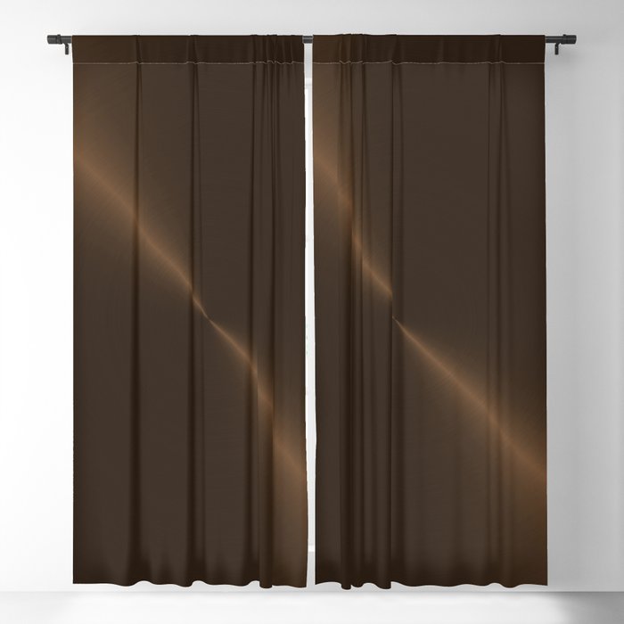 Dark Brown Bronze Metal Blackout Curtain