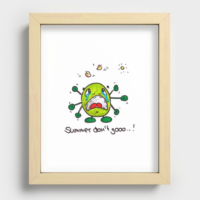 Summer don't go...! Recessed Framed Print
