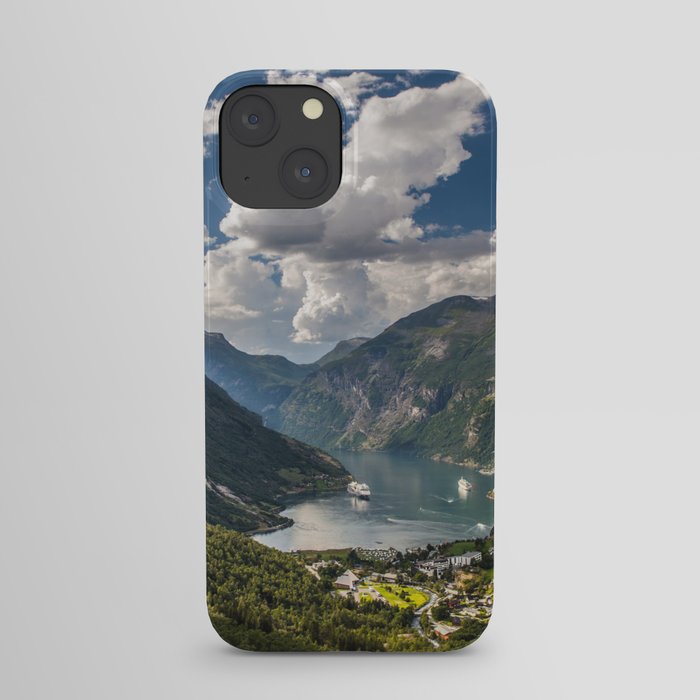 Geiranger Fjord Norway Mountains iPhone Case