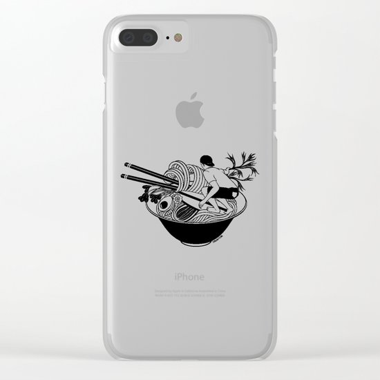 Noodle Wave Clear iPhone Case