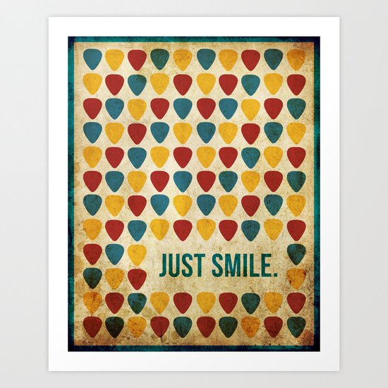Just Smile. Art Print